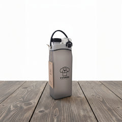 Transparent dark smoke flexible bottle