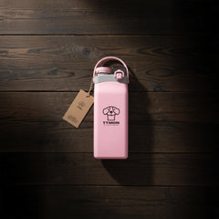 Transparent Bubblegum Pink Squeeze Bottle
