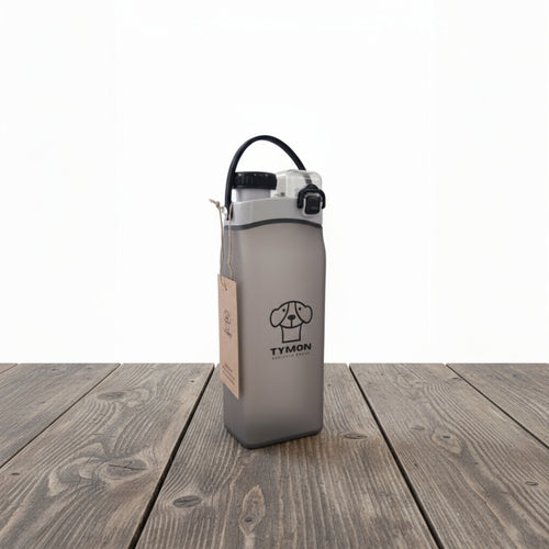 Transparent dark smoke flexible bottle